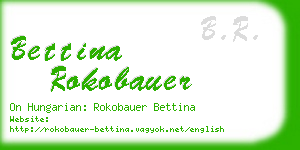 bettina rokobauer business card